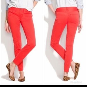 Madewell Red Skinny Skinny Jeans Size 28x31